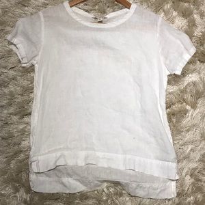 Gap white linen top